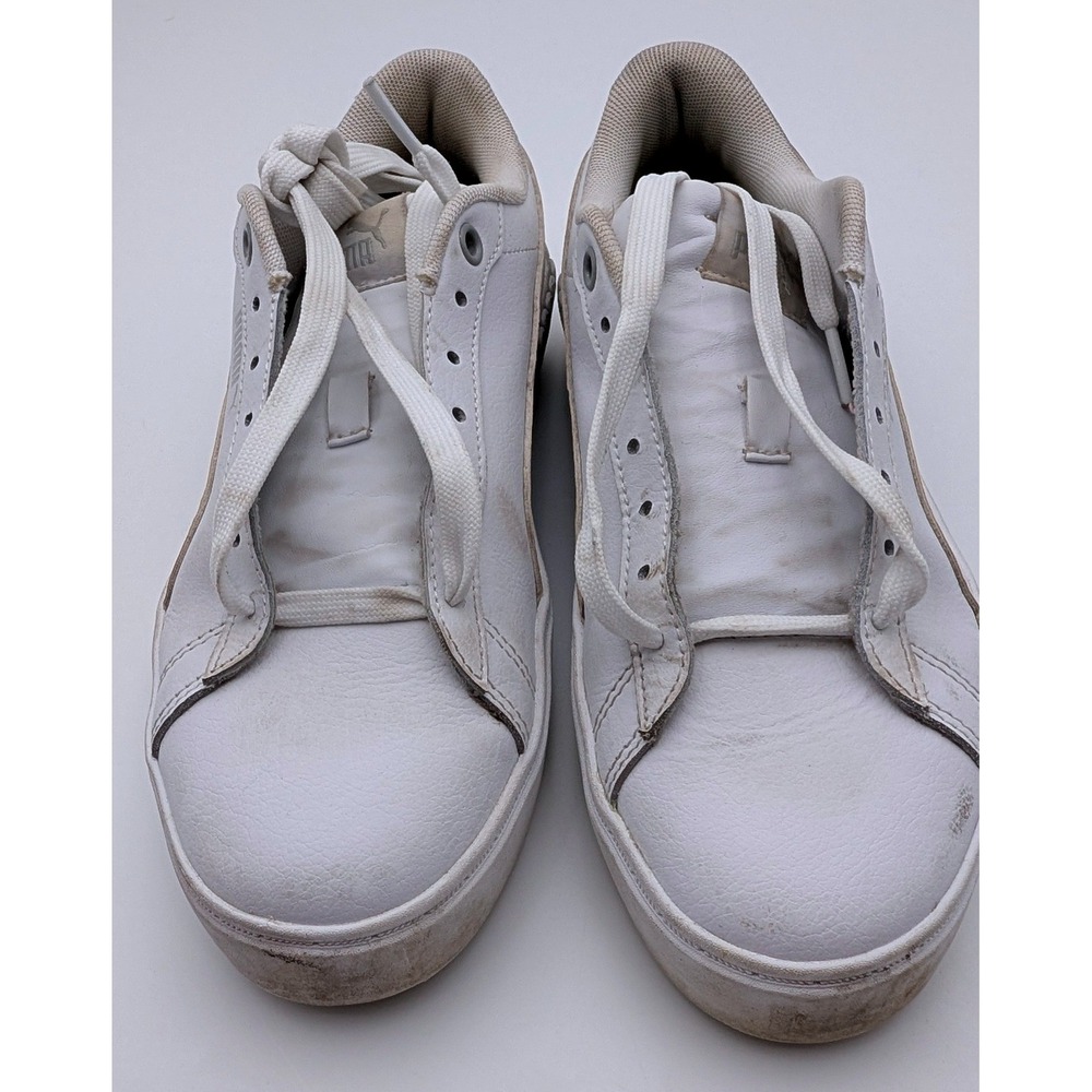 Puma Smash 3.0 L White Silver Women Sneakers 394006-01 Low Top Size 8